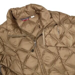 EDDIE BAUER Women's Brown Bronze EB700 Quilt Goose Down Parka Winter Jacket